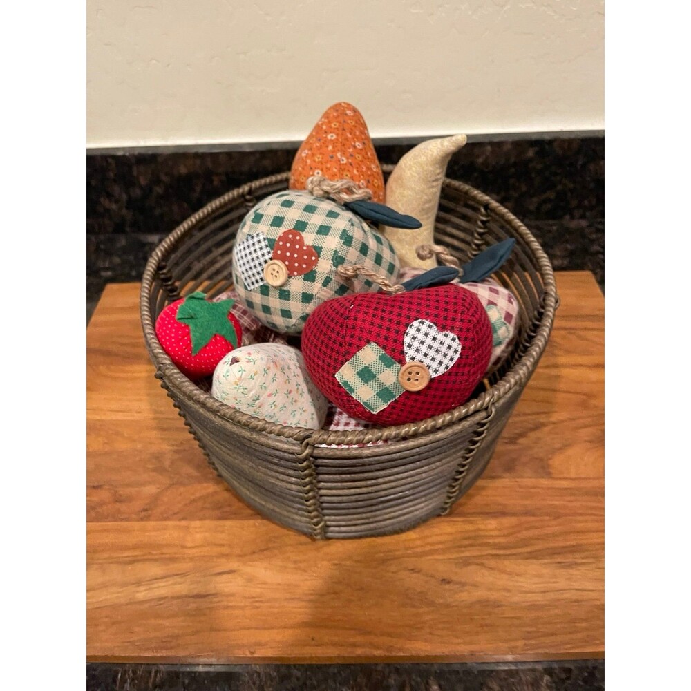 Vintage Handmade Fabric Fruits